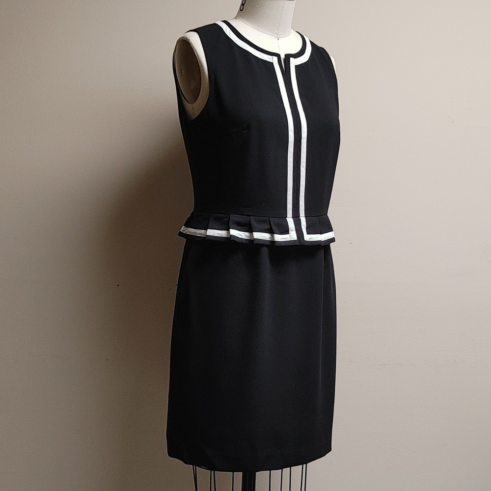 G2000 Women Black with White Trim LBD Dress 38 - Picture 13 of 17